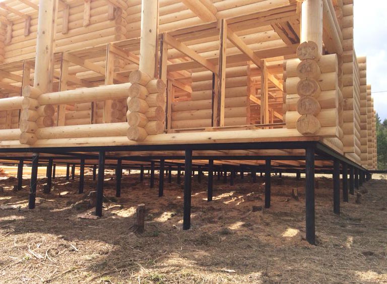 Фундамент на винтовых сваях