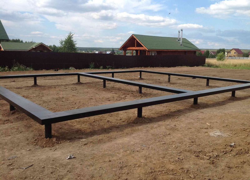 Фундамент на винтовых сваях