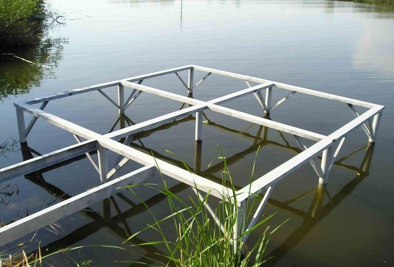 Пирс, причал на винтовых сваях